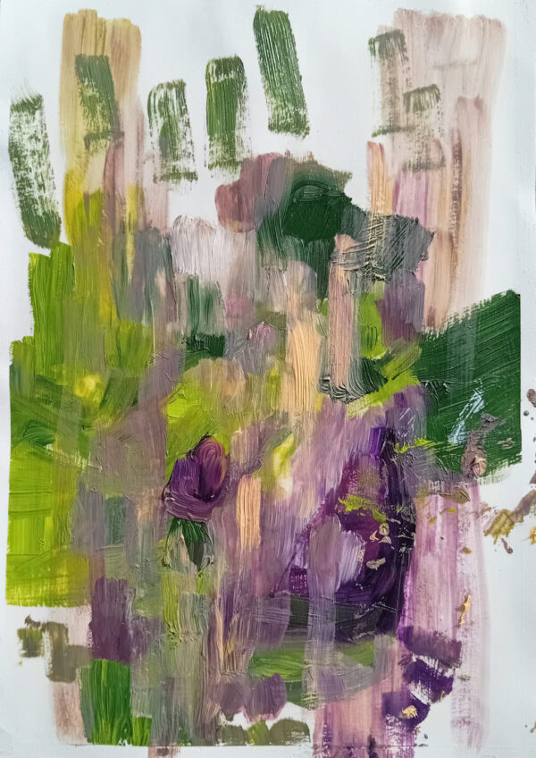 Coisas Verdejantes 2023 Pintura Abstrata original de Ana Rolaça Costa