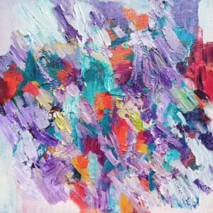 Apenas II, pintura a óleo, arte abstracta criada por Ana Rolaça Costa