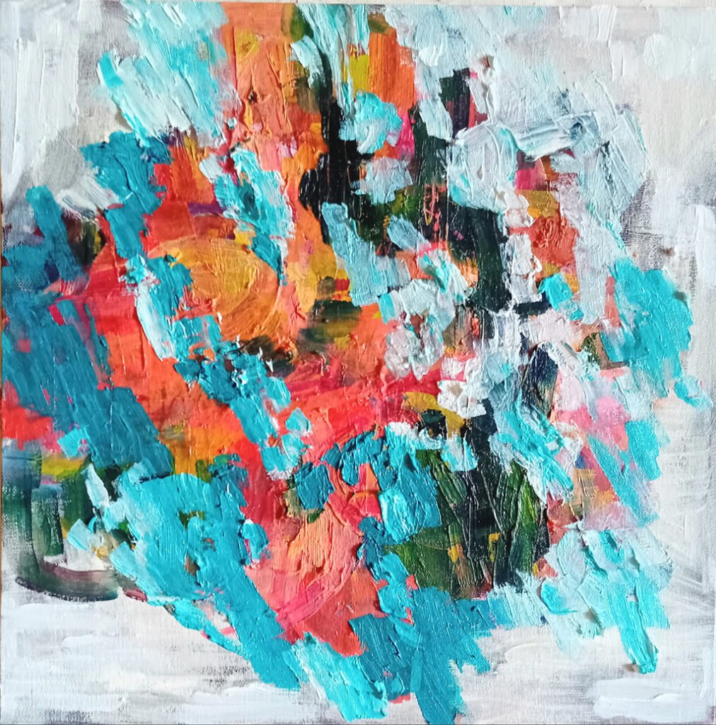 Apenas, pintura a &oacute;leo, arte abstracta criada por Ana Rola&ccedil;a Costa